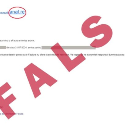 ANAF avertizează contribuabilii despre mesaje false