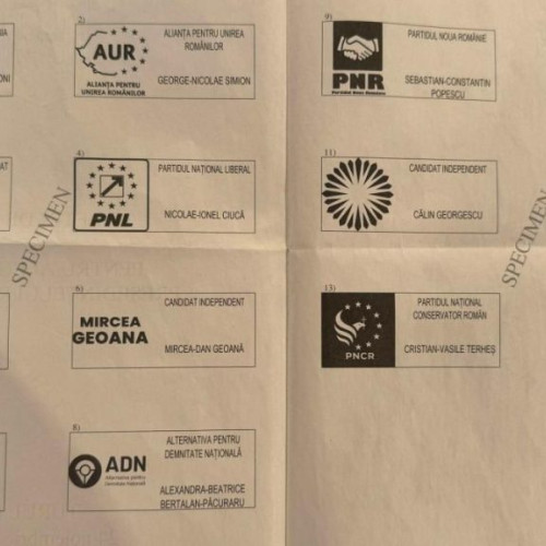 Primele imagini cu buletinul de vot pentru Alegerile Prezidențiale