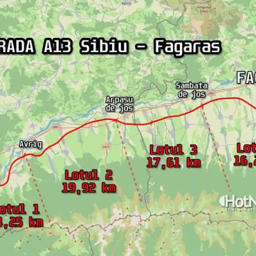 Autorizatie partiala pentru Lotul 3 al Autostrazii A13 Sibiu - Fagaras