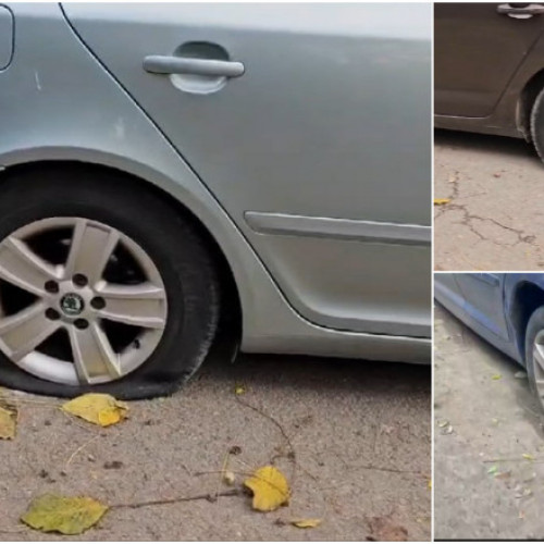 Opt mașini vandalizate pe o stradă din Constanța