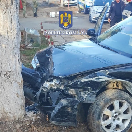 Furt de automobil în județul Olt, urmat de o urmărire dramatică