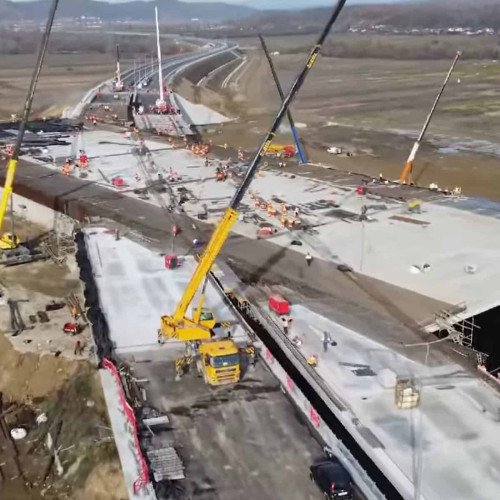 Avans rapid în lucrările la secțiunea 5 a Autostrăzii Sibiu-Pitești