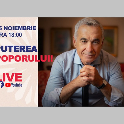 Calin Georgescu va fi online pentru a discuta despre alegeri