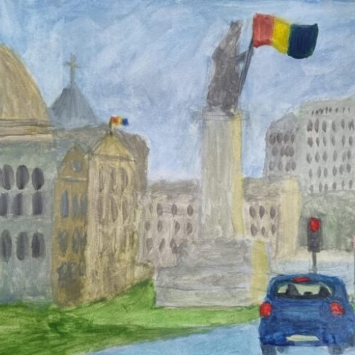 Expoziție de pictură la Sinagoga Focșani cu ocazia Zilei Naționale a României