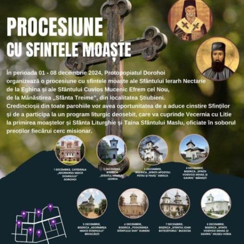 Procesiune duhovnicească în Protopopiatul Dorohoi