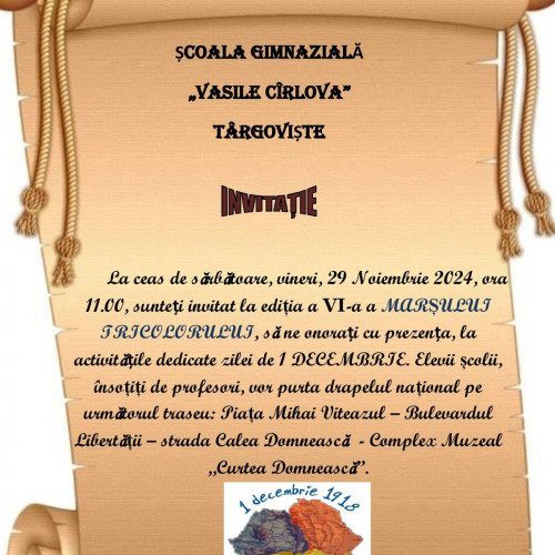 Marsul Tricolorului la Târgoviste: A VI-a ediție a tradiției comunității