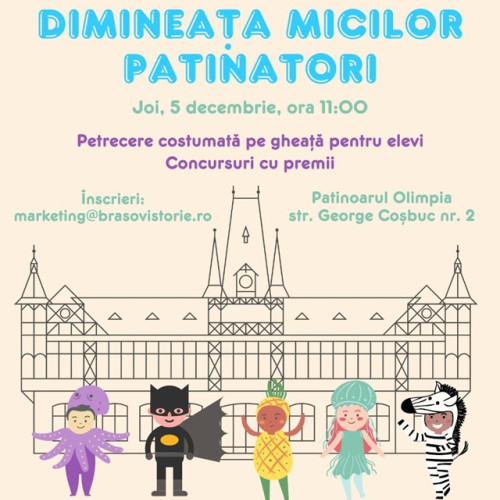 Patinoarul Olimpia deschide sezonul cu o petrecere pe gheață