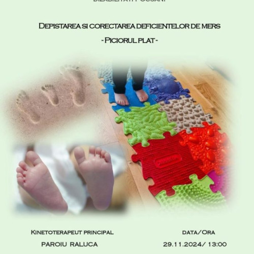 workshop gratuit despre depistarea deficiențelor de mers, organizat în Focșani