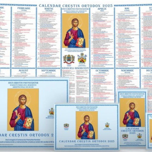 Calendarul creștin ortodox pentru anul 2025, lansat de Arhiepiscopia Buzăului și Vrancei