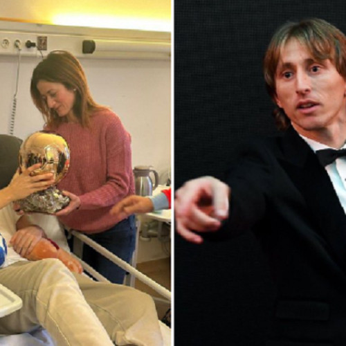 Luka Modric trimite Balonul de Aur unui tânăr jucător din Croația aflat în spital