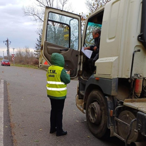 ITM Arad controlează angajatorii din transportul rutier pentru respectarea legislației muncii