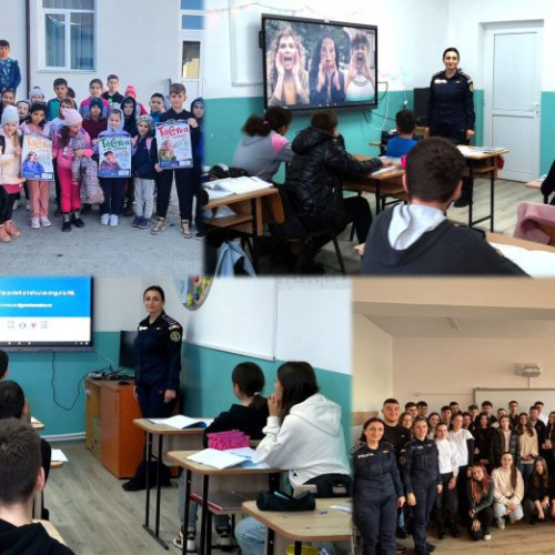 Activități educativ-preventive desfășurate de polițiști în școlile din Vrancea
