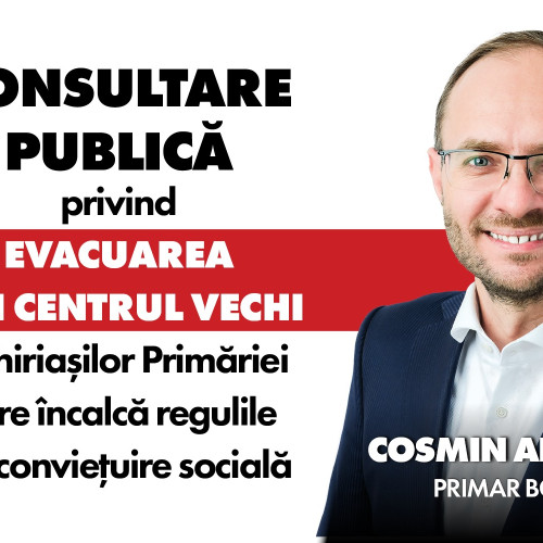 Primarul din Botoșani finalizează consultarea publică pentru evacuarea chiriașilor agresivi