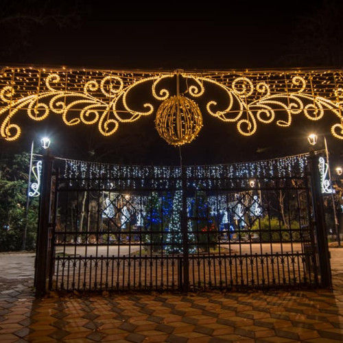 Iluminatul festiv de Ziua Națională în Botoșani