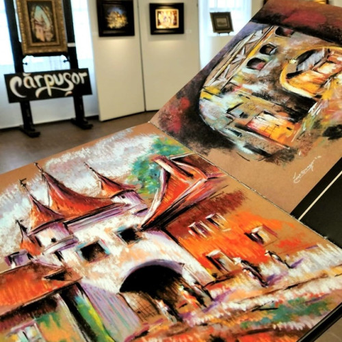 Expoziția de artă a artistului Ovidiu Carpușor la Palatul Reginei Maria din Balcic