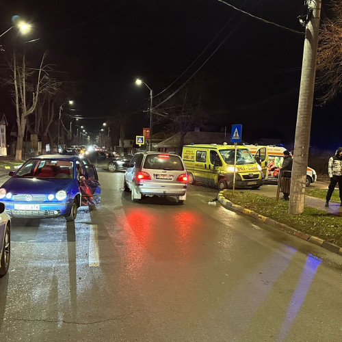 Accident rutier la Botoșani: două persoane rănite