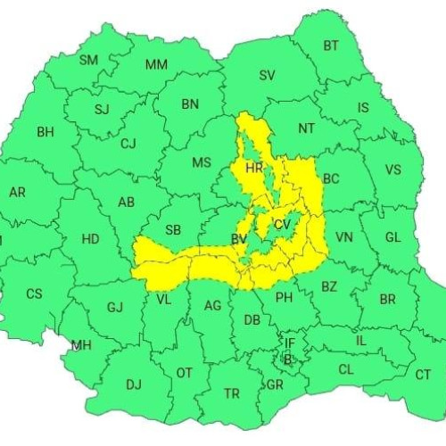 Avertizare COD GALBEN de ninsori în județul Dâmbovița