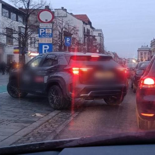 Incident de parcaj pe strada Eroilor din Cluj-Napoca