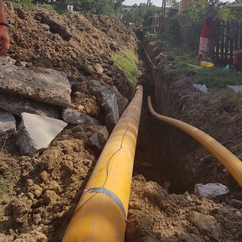 Lucrări de extindere a rețelei de gaze în comuna Stauceni