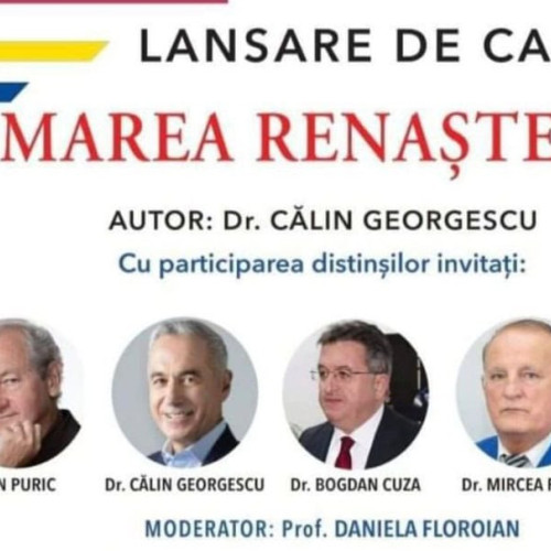 Candidatul pro-rus Călin Georgescu a lansat o carte la Alba Iulia