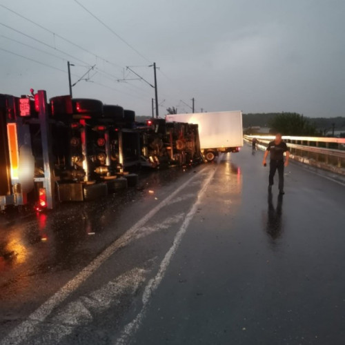 Accident grav pe DN 25, în apropiere de Galați