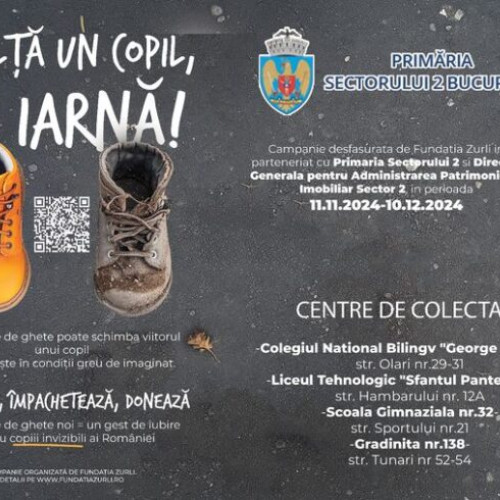 Campania "Încălță un copil, de iarnă!" continuă în Sectorul 2