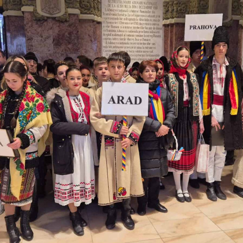 Ceremonia de primire a solilor în Sala Unirii din Alba Iulia