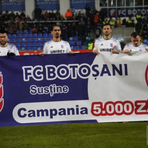 FC Botoșani promovează campania „5000 de Zâmbete” la meciul cu Farul Constanța