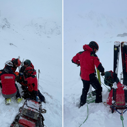 Avalanșă la Bâlea Lac: două persoane surprinse în timpul ascensiunii