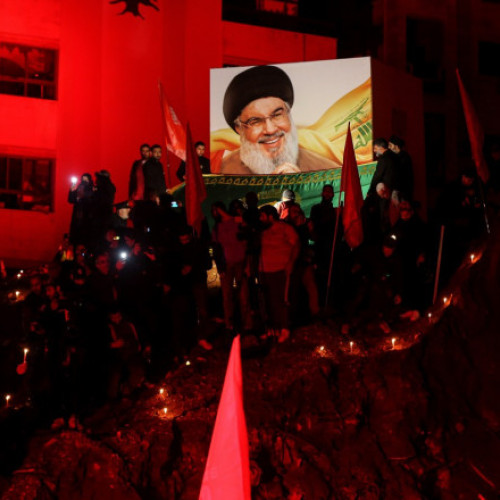 Memorial public pentru Hassan Nasrallah, liderul Hezbollah, ucis într-un atac israelian