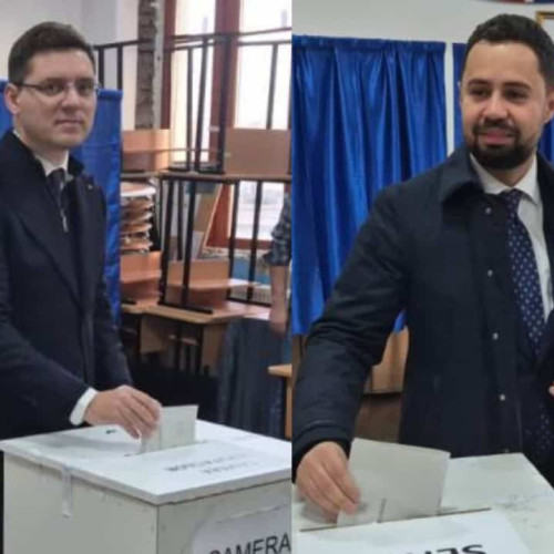 Victor Negrescu și Corneliu Mureșan au votat la alegerile parlamentare 2024 în Alba Iulia