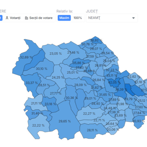 Alegerile parlamentare din Neamț atrag un număr mare de alegători