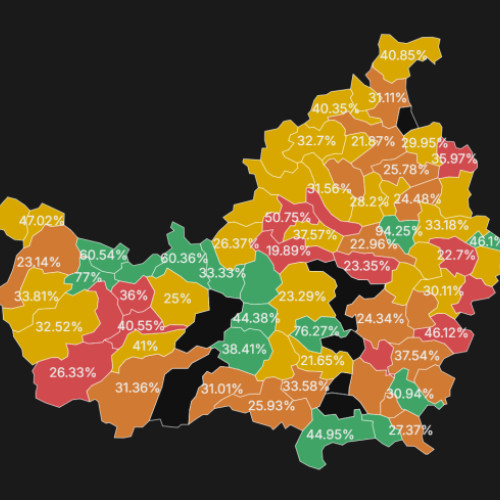 Rezultatele numărării voturilor în comunele din județul Cluj