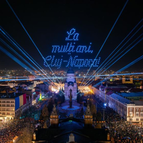 Ziua Națională a României celebrată cu un spectaculos show de drone