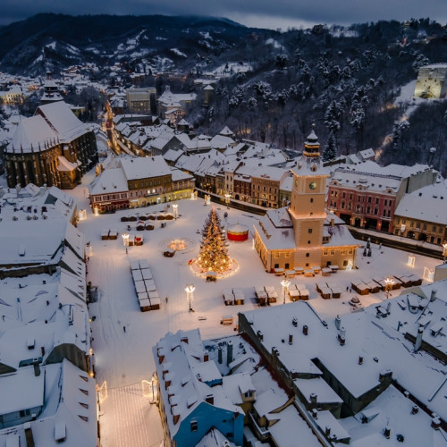 Prognoză meteo: Ninsori așteptate în Brașov de Crăciun