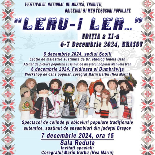 Festivalul "Leru-i ler..." aduce muzica și tradiții la Brașov