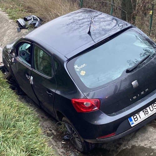 Accident la Hudum: O tânără de 19 ani a ajuns în șanț