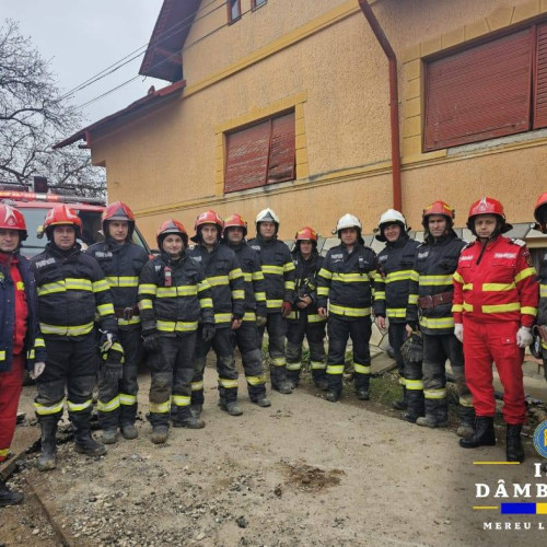 Salvare spectaculoasă în comuna Baleni, Dâmbovița