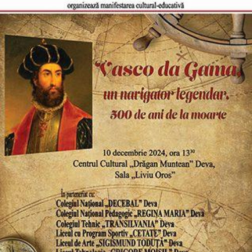 Expoziție cultural-educațională dedicată lui Vasco da Gama la Biblioteca Județeană Hunedoara - Deva