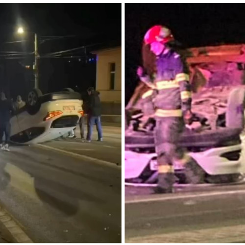 Accident spectaculos în comuna Feleacu, județul Cluj