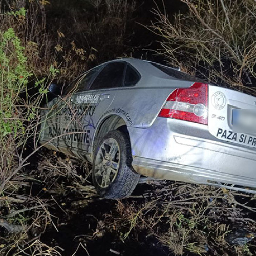 Accident rutier la Agigea: un autoturism s-a răsturnat