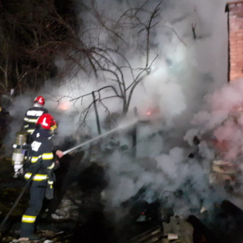 Incendiu la o cabană în Cluj-Napoca