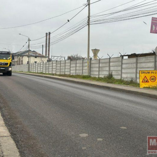 Strada Pacea din Botoșani aproape complet reabilitată