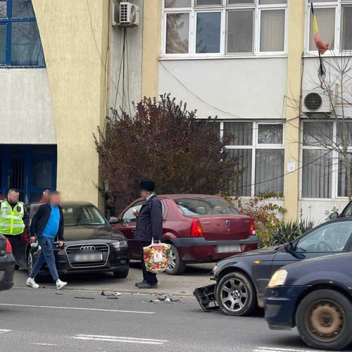 Accident în Alba Iulia: BMW lovit din spate un Audi