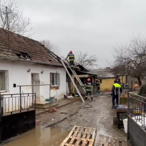 Incendiu tragic în comuna Bonțida, un bătrân a decedat