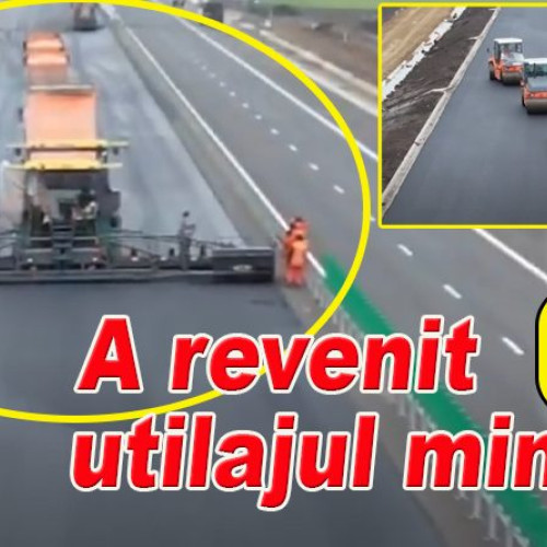 Muncitorii lui Umbrarescu se străduiesc să finalizeze autostrada Rm. Sărat - Focșani înainte de sărbători