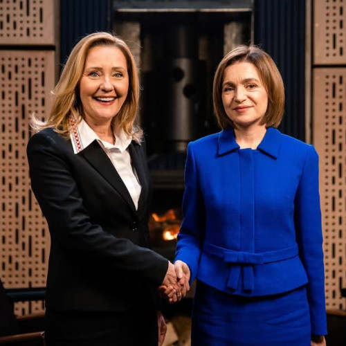 Maia Sandu susține candidatura Elenei Lasconi la București