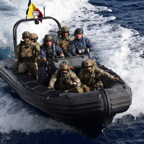 Militarii fregatei "Regele Ferdinand" au efectuat exerciții în cadrul operației NATO