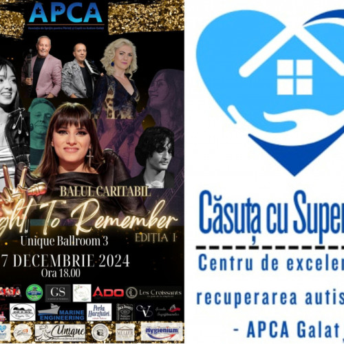 Bal caritabil pentru sprijinul copiilor cu autism în Galați