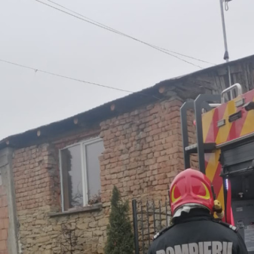 Incendiu la o casă din Valcele, Cluj